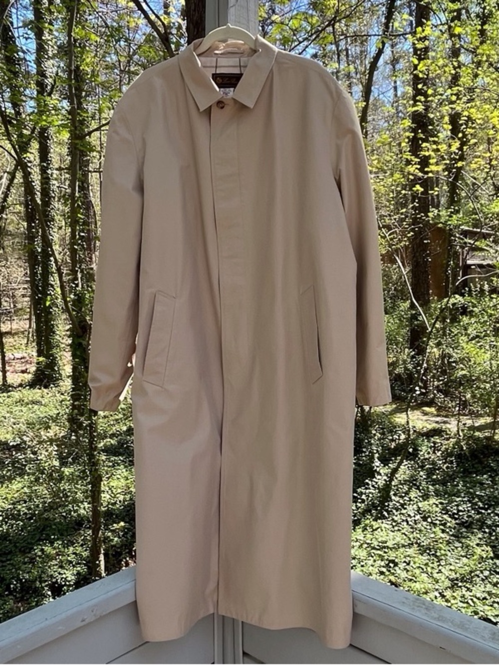 Loro Piana Men’s Tan Rainmate Coat Size IT56 | US46